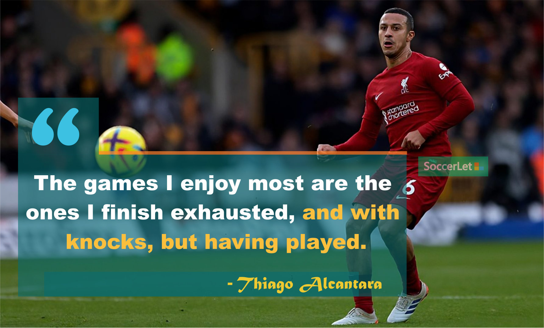 popular football quotes, thiago alcantara quotes